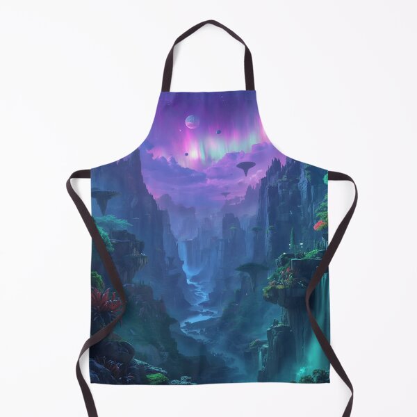 Item preview, Aurora Canyon Alien Fantasy Landscape designed and sold by Luminous Wilds.