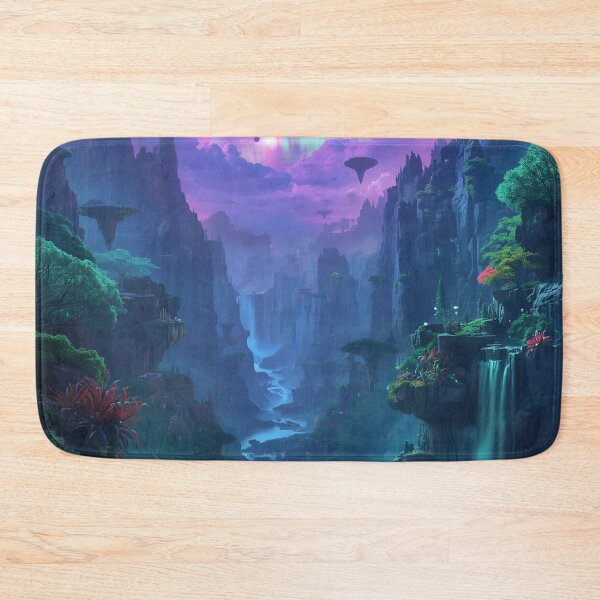 Item preview, Aurora Canyon Alien Fantasy Landscape designed and sold by Luminous Wilds.