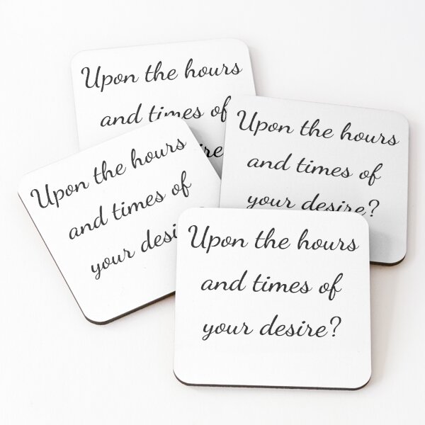 Item preview, “Upon the hours and times of your desire?” - handwriting black designed and sold by ariksworld.