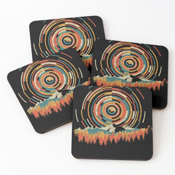 Item preview, Geometric Mountain Forest Sunset designed and sold by BennDeLeon.