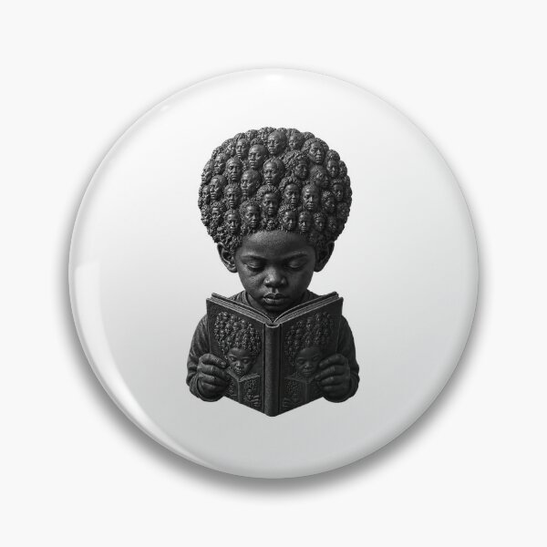 Item preview, Black Child Reading Inspires Knowledge Education and Cultural Pride designed and sold by WilliaMaler.