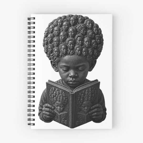 Item preview, Black Child Reading Inspires Knowledge Education and Cultural Pride designed and sold by WilliaMaler.