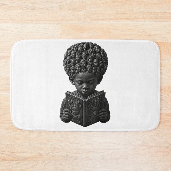 Item preview, Black Child Reading Inspires Knowledge Education and Cultural Pride designed and sold by WilliaMaler.