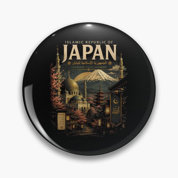 Item preview, Islamic Japan Fantasy Landscape with Heritage Culture and Mount Fuji designed and sold by WilliaMaler.