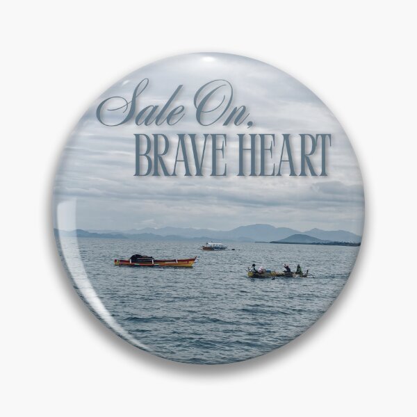 Item preview, Sail On, Brave Heart – Inspirational Ocean Photography Print designed and sold by Palette & Hue.
