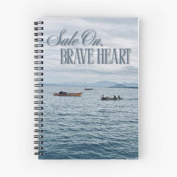 Item preview, Sail On, Brave Heart – Inspirational Ocean Photography Print designed and sold by Palette & Hue.