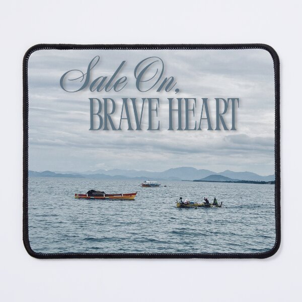 Item preview, Sail On, Brave Heart – Inspirational Ocean Photography Print designed and sold by Palette & Hue.