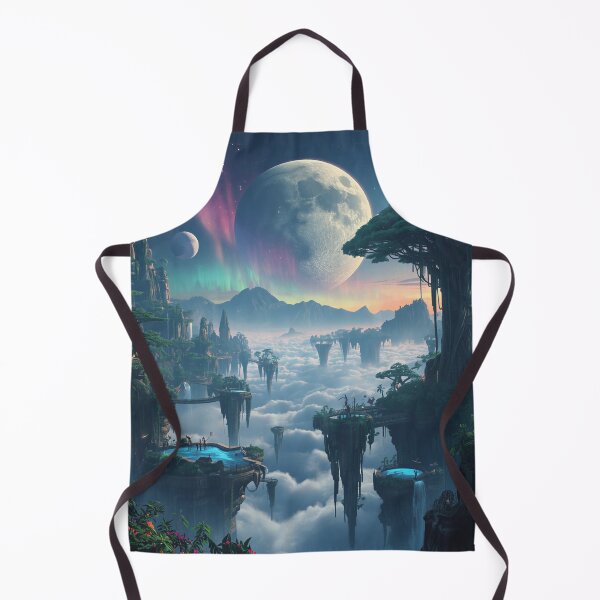 Item preview, Moonlit Floating Jungle Alien Landscape designed and sold by Luminous Wilds.
