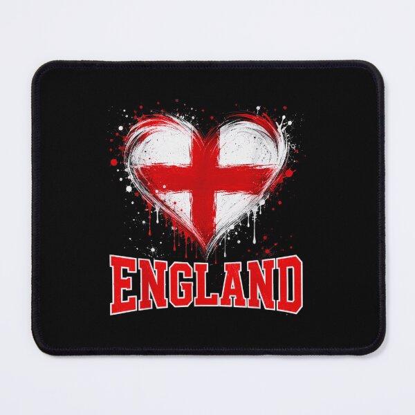 Item preview, England Heart Flag for Football Supporters and National Pride designed and sold by WilliaMaler.