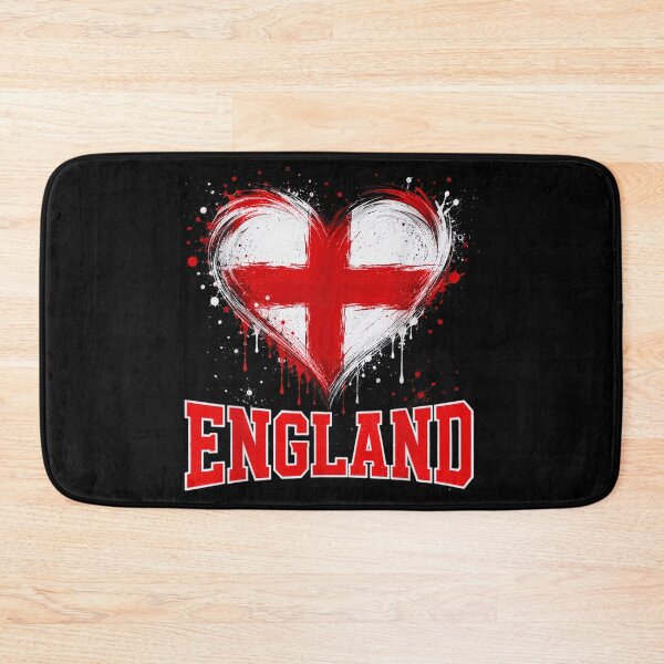 Item preview, England Heart Flag for Football Supporters and National Pride designed and sold by WilliaMaler.