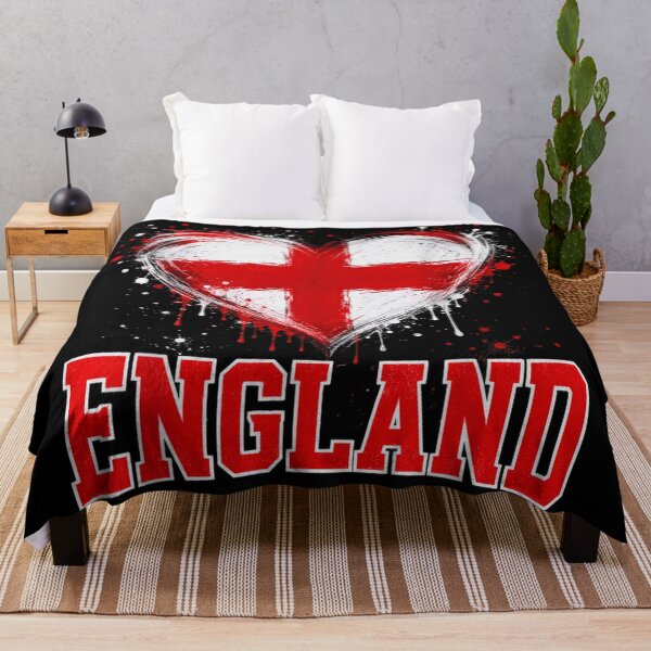 Item preview, England Heart Flag for Football Supporters and National Pride designed and sold by WilliaMaler.