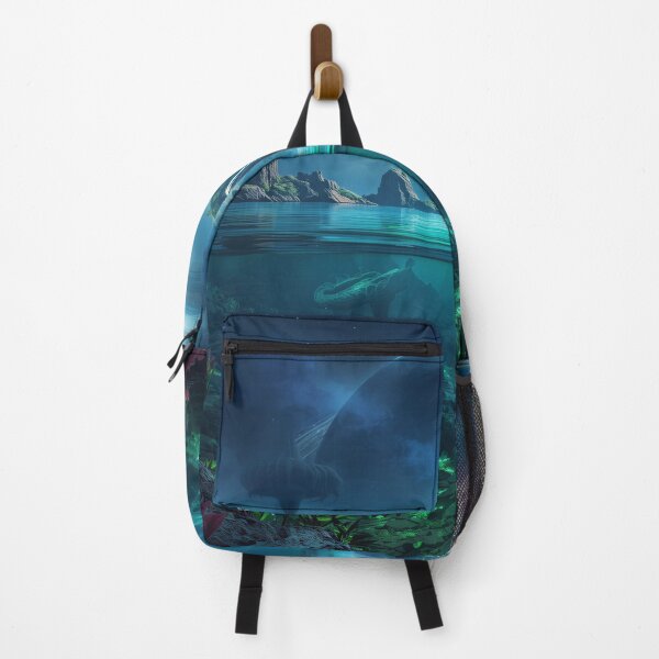 Item preview, Emerald Bioluminescent Ocean Alien Landscape designed and sold by Luminous Wilds.