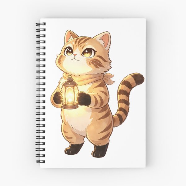 Item preview, The Lantern Keeper - Cute Felis Nigripes Holding a Magical Light designed and sold by ABYSSLAB.