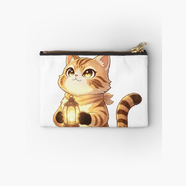 Item preview, The Lantern Keeper - Cute Felis Nigripes Holding a Magical Light designed and sold by ABYSSLAB.