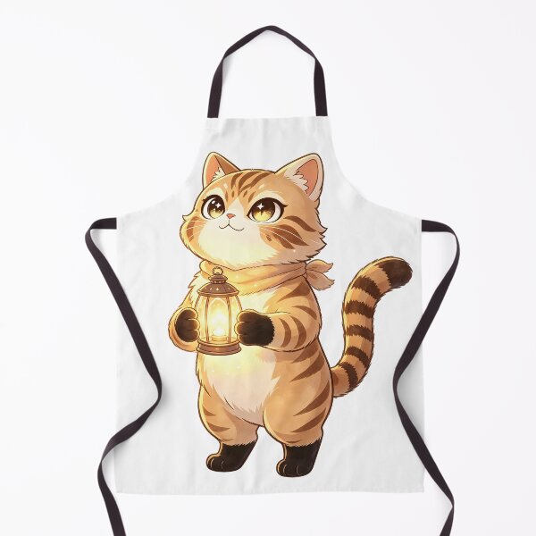 Item preview, The Lantern Keeper - Cute Felis Nigripes Holding a Magical Light designed and sold by ABYSSLAB.