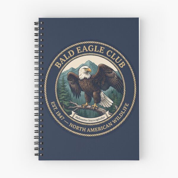 Item preview, Bald Eagle Club Vintage Badge North American Wildlife designed and sold by CalmCapy Co.