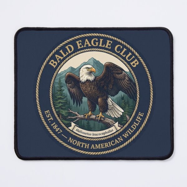 Item preview, Bald Eagle Club Vintage Badge North American Wildlife designed and sold by CalmCapy Co.