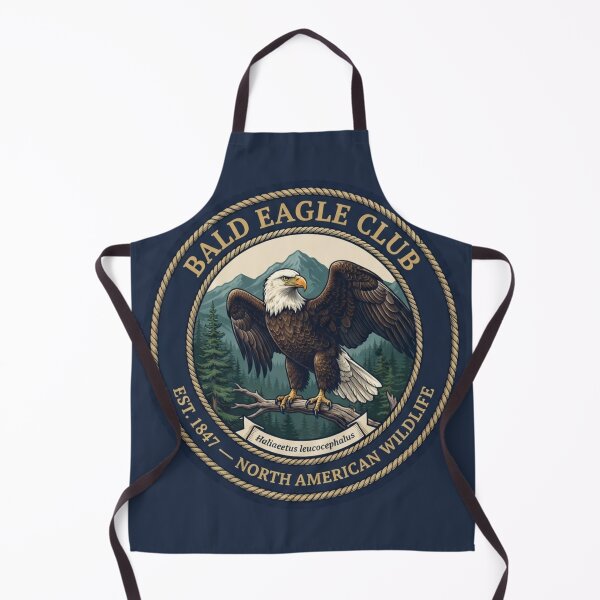 Item preview, Bald Eagle Club Vintage Badge North American Wildlife designed and sold by CalmCapy Co.