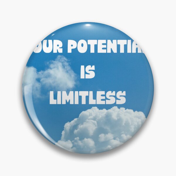 Item preview, Your Potential Is Limitless - Inspirational Sky Circle Sticker designed and sold by VibeTees38.