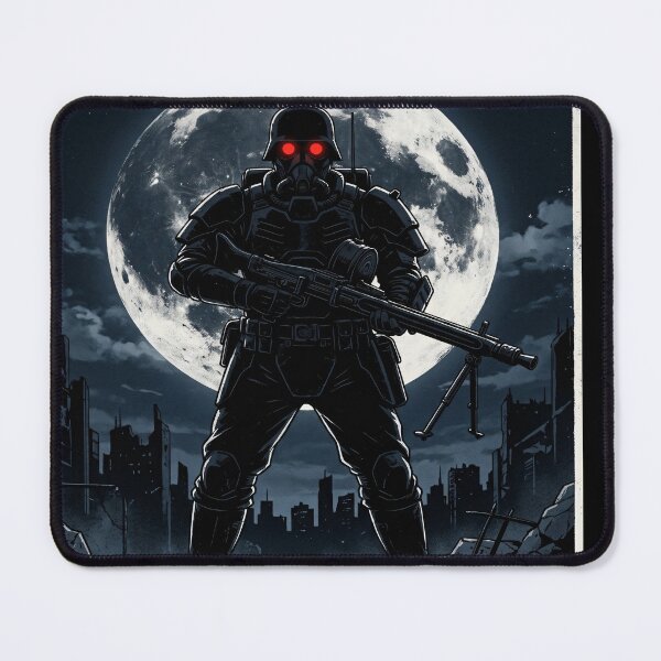 Item preview, Soldier in Ruined City Under Moon designed and sold by Safwat-Aziz1.