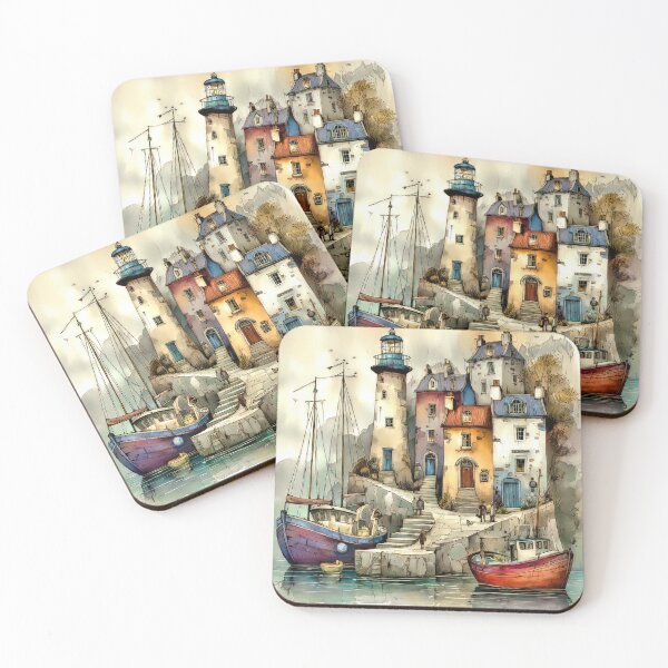 Item preview, Charming Coastal Village designed and sold by Brian Tarr.