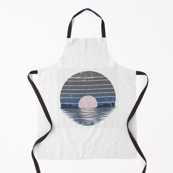 Item preview, Vintage Ocean Sunset Retro Landscape designed and sold by sisira gunarathna.