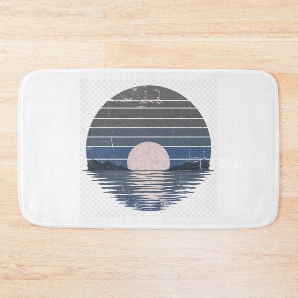 Item preview, Vintage Ocean Sunset Retro Landscape designed and sold by sisira gunarathna.