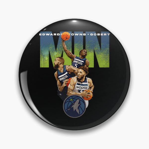 Item preview, Anthony Edwards, KAT, Rudy Gobert Timberwolves Trio designed and sold by abugida.