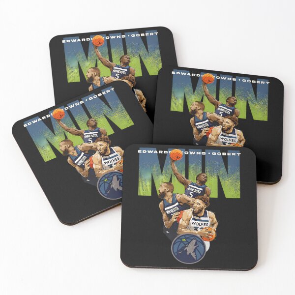 Item preview, Anthony Edwards, KAT, Rudy Gobert Timberwolves Trio designed and sold by abugida.