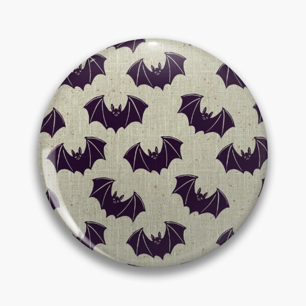 Item preview, Aubergine Bat Toile Dark Elegant Gothic Halloween Pattern designed and sold by DColourMuse.