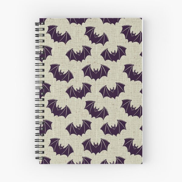 Item preview, Aubergine Bat Toile Dark Elegant Gothic Halloween Pattern designed and sold by DColourMuse.