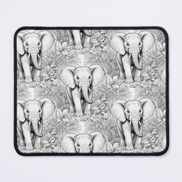 Item preview, Elephant Wildlife Coloring Expedition designed and sold by SufirKapur.