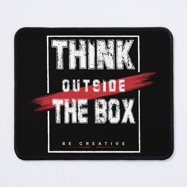 Item preview, Think Outside The Box Be Creative Inspirational Typography designed and sold by RIZU DESIGN.