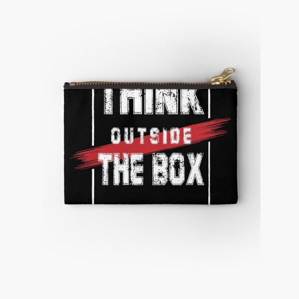 Item preview, Think Outside The Box Be Creative Inspirational Typography designed and sold by RIZU DESIGN.