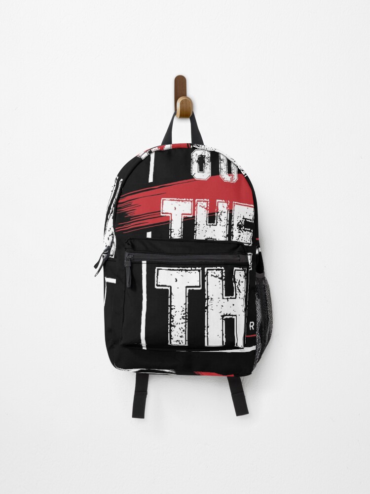 Thumbnail 1 of 3, Backpack, Think Outside The Box Be Creative Inspirational Typography designed and sold by RizuDesign.