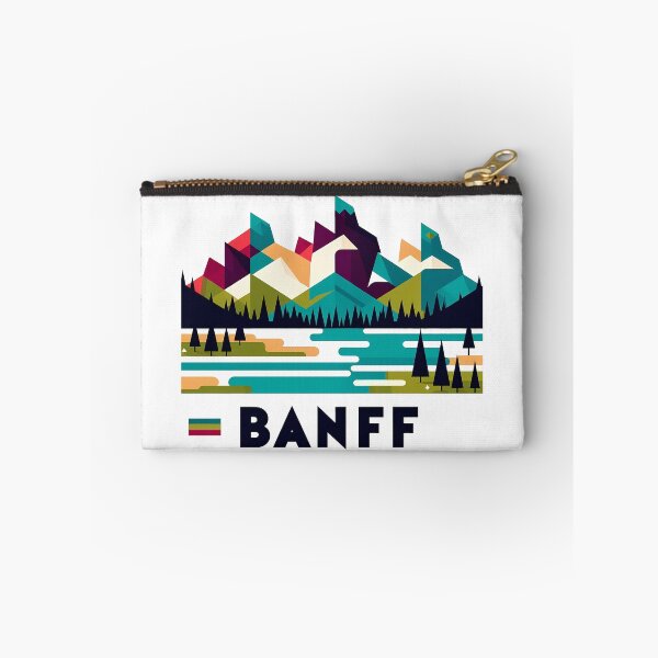 Item preview, Banff Canada Travel Poster - Abstract Rocky Mountains Landscape Art designed and sold by OzzFrequency.