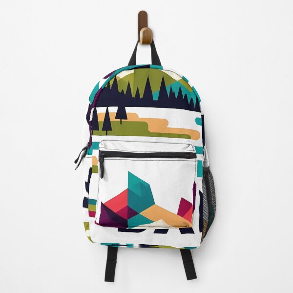 Item preview, Banff Canada Travel Poster - Abstract Rocky Mountains Landscape Art designed and sold by OzzFrequency.