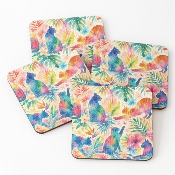 Item preview, Tropical Cat Silhouettes designed and sold by A-C-G.