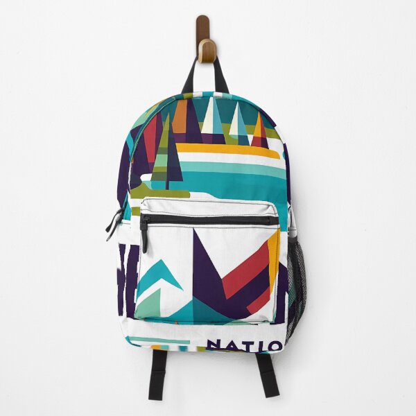 Item preview, Banff Canada Travel Poster - Abstract Rocky Mountains Landscape Art designed and sold by OzzFrequency.
