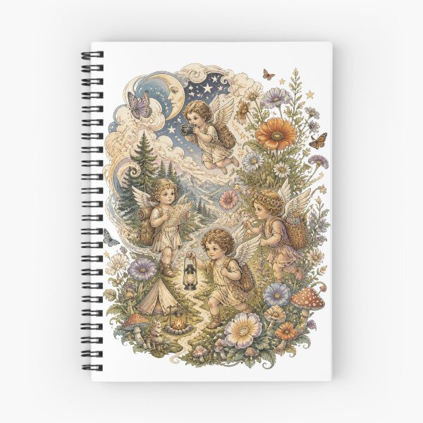 Item preview, Romantic Renaissance Little Angels Hiking Poster  designed and sold by Skyrocketz.