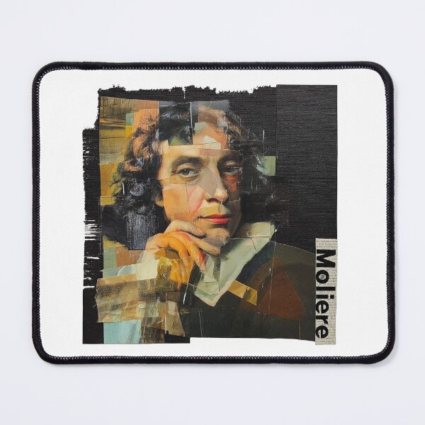 Item preview, Moliere French Theater Poster - Abstract Portrait Literature Art designed and sold by OzzFrequency.