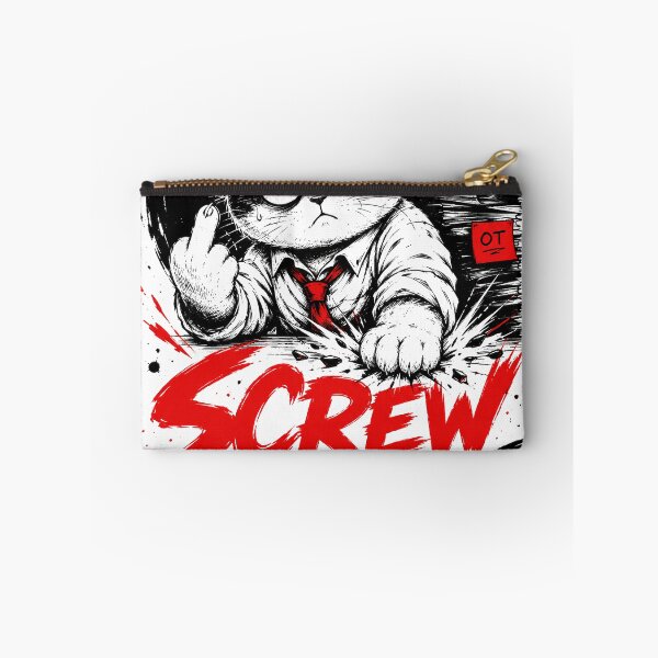 Item preview, Screw Overtime - Rebellious Cat Sketch designed and sold by VONJU.