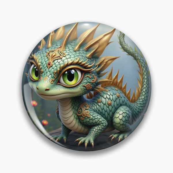 Item preview, Auren – Little Emerald Forest Dragon designed and sold by nicky2342.
