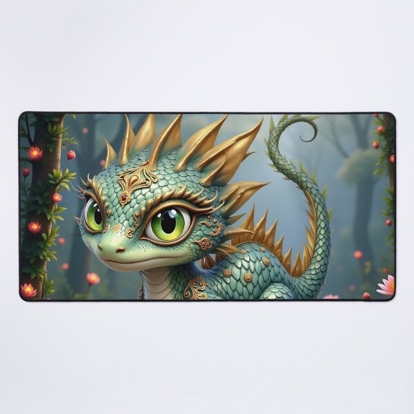 Item preview, Auren – Little Emerald Forest Dragon designed and sold by nicky2342.