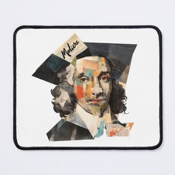 Item preview, Moliere French Theater Poster - Abstract Portrait Literature Art designed and sold by OzzFrequency.