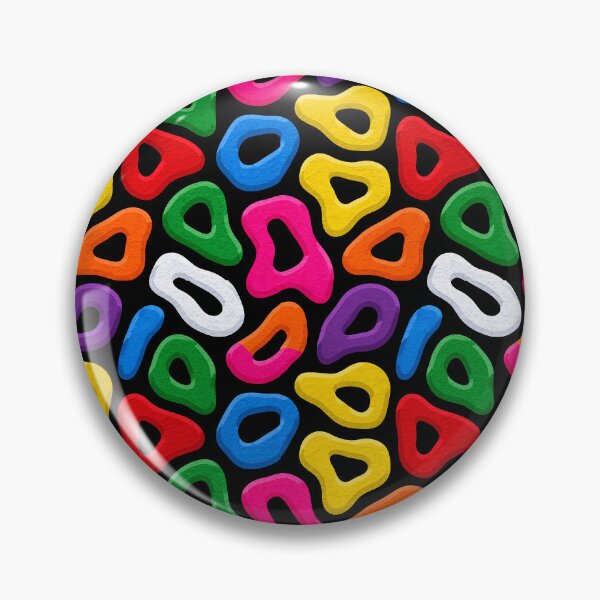 Item preview, Large Chunky Colorful Paint Loops Pattern designed and sold by igraphixart.