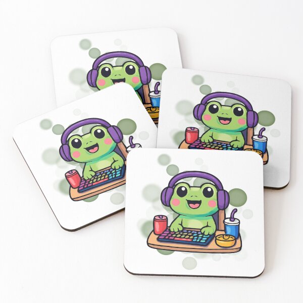 Item preview, Cute Frog Gamer Cartoon designed and sold by iamKRUK.