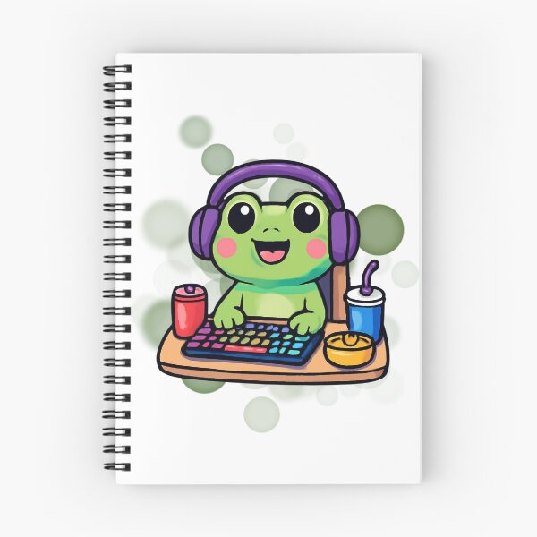 Item preview, Cute Frog Gamer Cartoon designed and sold by iamKRUK.