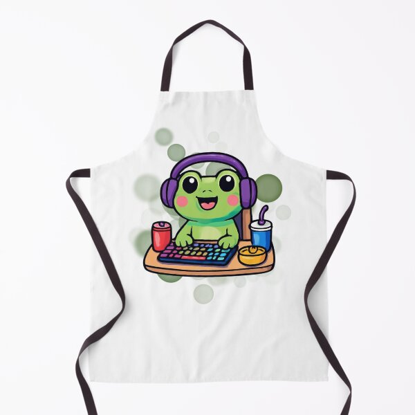 Item preview, Cute Frog Gamer Cartoon designed and sold by iamKRUK.