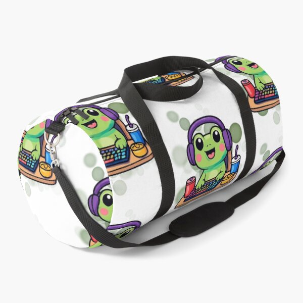 Item preview, Cute Frog Gamer Cartoon designed and sold by iamKRUK.